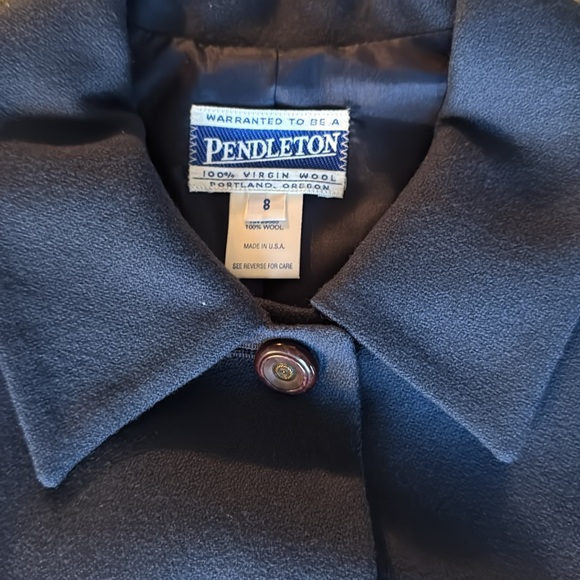 Pendleton 100% Wool Blazer Size 8 - Picture 3 of 8